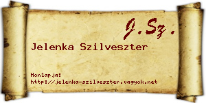 Jelenka Szilveszter névjegykártya